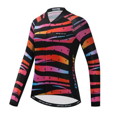 China Antibacterial Winter Tank Top Women Jacket Lady Bicycle Long Sleeve Cycling Riding Tops Female Bike Wear MTB Shirts for sale