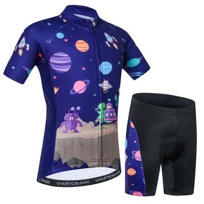 China 2022 Antibacterial Kids Cycling Tank Top Boys Girls Girls Clothing Kids Road Bike Shirts Suit Bicycle Clothing Suit Cycling Shirts Set Summer for sale