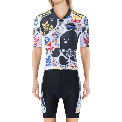 China New Women's Pro Cycling Short Sleeve Tank Top Suit Shirt Overalls Cycling Short Sleeve Well-fitting Tank Top Triathlon Breathable Professional Sportswear for sale