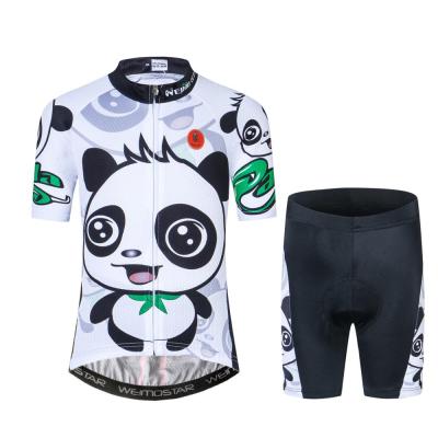 China Antibacterial Kids Cycling Tank Top Set 3D Padded Shorts Girl Breathable Quick Dry Boy Cycling Suits Kids Bike Clothing Polyester Fabric for sale