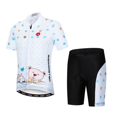 China Antibacterial Custom Cycling Tank Top Kids Bike Tank Top Shorts Set Pro Kids MTB Mountain Road Tops Girls Boy Bicycle Tank Top Suit Sports Wear for sale