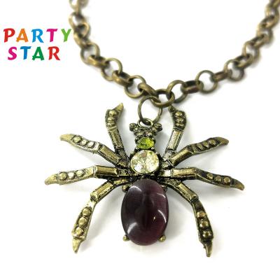 China Halloween Jewelry Wholesale Cuff Halloween Spider Pendant Bracelet For Men And Women for sale