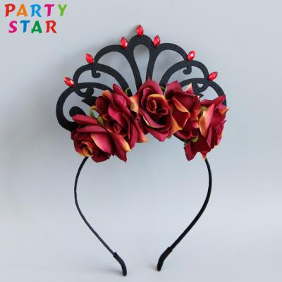 China Fashionable European and American daily party women's flower headband wedding custom hair accessories for sale