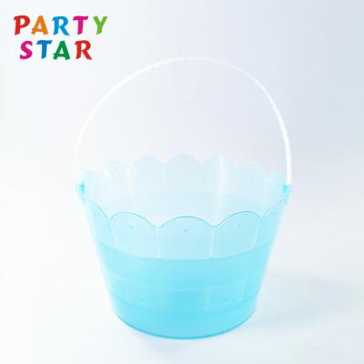 China Exquisite Customized Wholesale High Quality Fashionable Easter Gift Colorful Plastic Basket Easter Eggs Basket for sale