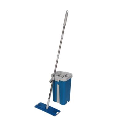 China Hand Sustainable Washing Flat Broom With Lazy Broom Floor Bucket Scraper Broom Cleaning Tool for sale