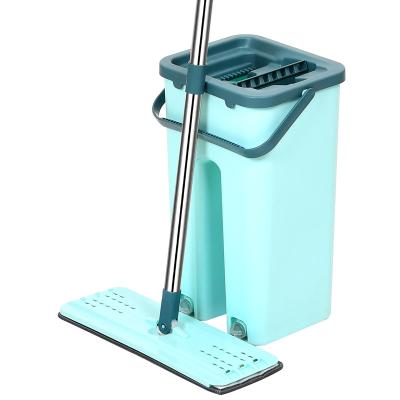 China Sustainable Hot Product Floor Multifunction Rotating Scraper 360 Handle Floor Broom Ultrathin Broom for sale