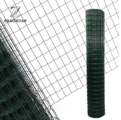 China Easily Assembled PVC Coated Post Holland Mesh Fence Round Euro Fence Wall Fence for sale