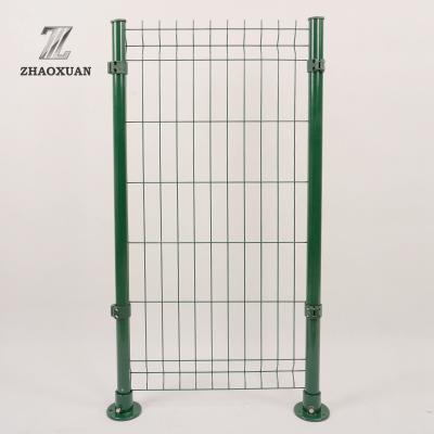 China Easily Assembled PVC Coated Curved Wire Mesh Fence 3D Welded Wire Mesh Fence for sale