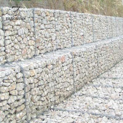 China Easily Assembled Gabion Basket Wall Galfan Galvanized Gabion Box Garden Gabion Box for sale