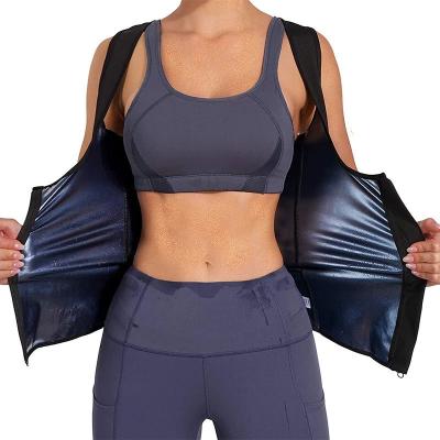 China Gym Woman Weight Loss Suit Suddenly and Violently Sweated Slimming Sauna Shapewear Set for Woman Sweated Sauna Vest for sale