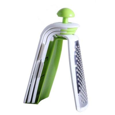 China New 2021 Multi-Function Combination 4 Pieces Stainless Steel Grater Viable Amazon Foldable Grater for sale