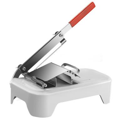 China Hotels Manual Stainless Steel Slicer Consumer and Small Commercial Frozen Meat Planer Machine for sale