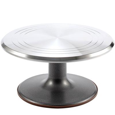 China Aluminum Cake Turntable Cake Stand Stocked Rotating Decoration Home Commercial Decoration for sale