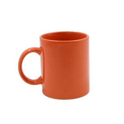 China Viable Hot Sale Reaction Gloss Customized Color Making Ceramic Coffee Tea Cup Mug With Handle for sale