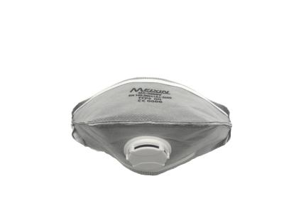 China FFP2 Horizontal Foldable Mask With Valve Low Breathing Resistance for sale