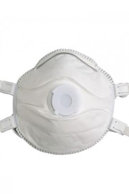 China White FFP3 Disposable Dust Masks , FFP Ratings Dust Masks With Valve for sale