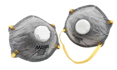 China Single Use Activated Carbon Dust Mask With Two Head Straps CE Approval for sale