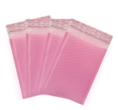 China 4X8 Bubble Mailer Mailing Bag Cosmetic Pink Cute Bubble Ready To Ship Wholesale Bubble Mailer Pink Padded for sale