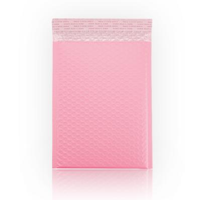 China Pink Coextrusion Film + Poly Bubble Cosmetic Bag With Pink Bubble Pink Shipping Mailing Bags Bubble Mailers Shipping Envelope Bag for sale