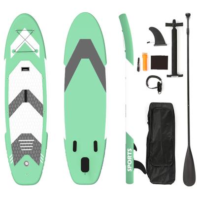 China New Design 320x81x15cm Water Sport Inflatable Sip Stand Up Paddle Board Air Board For Surf Kayaking Fishing Yoga for sale