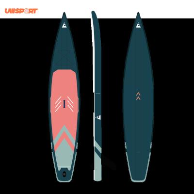 China Water Sport Racing Inflatable Standup Paddleboard Surfboard Stand Up Racing Paddle Board With SUP Accessories for sale