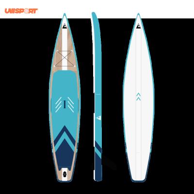 China High Quality Water Sport Custom Design Rack Up Race Paddle Boards SUP Inflatable Racing Board for sale