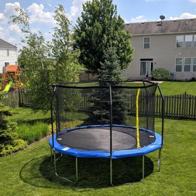 China Eco-friendly Outdoor Trampoline 6-16FT 400 Pounds Weigh Capacity For Kids Adults, Bounce Trampoline, Alloy Steel for sale