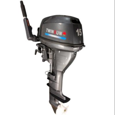 China Marine Boat Twinsun 4 Stroke Outboard Engine 15hp Short Tail Boat Motor Boat Motor for sale