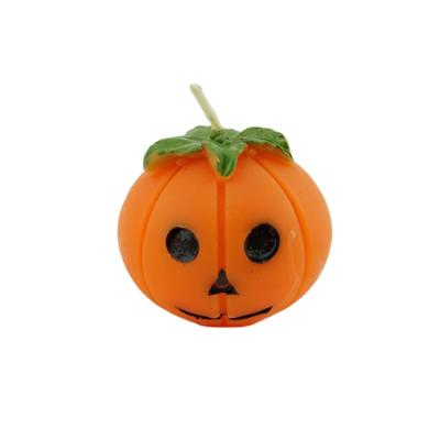 China Handmade Custom Innocent Parties Novelty Paraffin Wax Pumpkin Craft Candles for sale