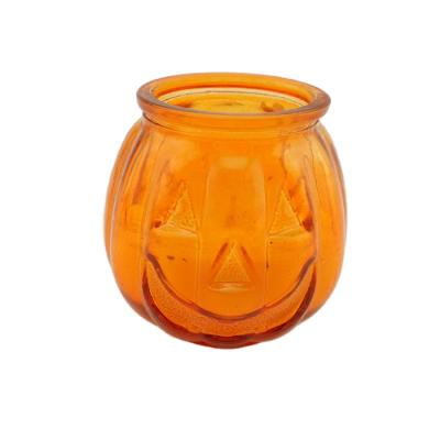 China Paraffin wax at home etc. Aromatheraphy Unscented Amber Glass Jar with Evil Eye Candles for sale