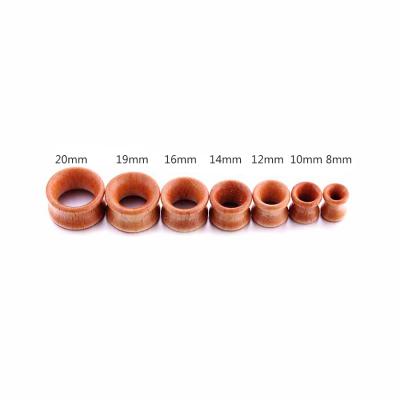 China FASHIONABLE wooden ear plugs ear tunnels earrings body jewelry piercing to extend wooden tunnel for sale for sale