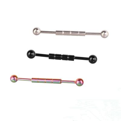 China FASHIONABLE Stainless Steel Industrial Barbell Piercing Long Stud Earring Body Piercing Jewelry for sale