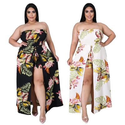 China LANOZY 2021 New Design Washable Plus Size 5XL Dress Wholesale Women Summer Causal Printed Dresses for sale