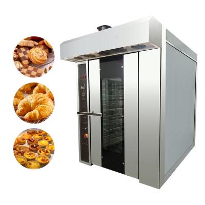 China Diesel Electric Stainless Steel Gas Bread Cake Bakery Commercial Catering Rotary Oven for sale