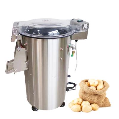 China Industrial Hotels Small Fruit Vegetable Skin Peeler Electric Potato Carrot Peeling Washing for sale