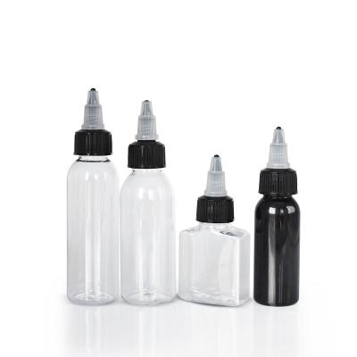 China E-juice Twist Off Pen Shape PET Hair Oil Glue Bottles 20ml 30ml 40ml 50ml 60ml 80ml 100ml 120ml Caps for sale