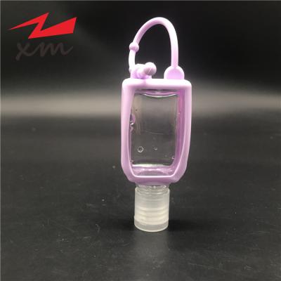 China Hot Selling PE Hand Soap Lotion Bottle 30ml Plastic Hand Sanitizer Bottle Plastic Pouch Cosmetic Gel Bottle With Silicone Case à venda