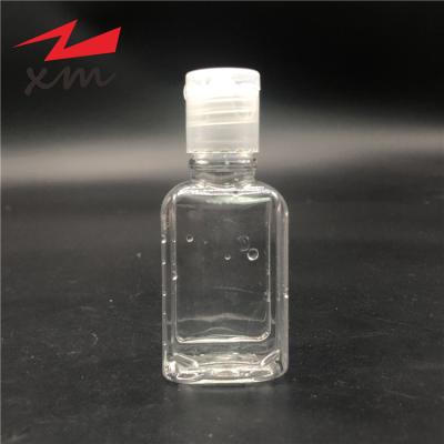 China Hot Selling Hand Soap Mini Flip Top Plastic PE Bottle Lotion Bottle 30ml White Cosmetic Pouch Hand Sanitizer Gel Bottle for sale