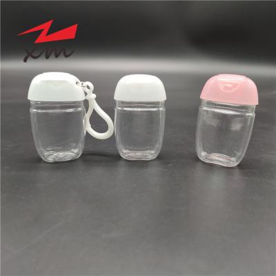 China Hot Sale Hand Soap Pocket Key Chain Flip Keychain Hand Sanitizer Bottle 30ml Alcohol Gel Bottle Plastic Hand Soap Bottle for sale