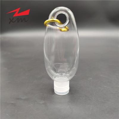 Китай HOT Soap Product Key Ring PETG Keychain Hand Sanitizer Bottle 50ml Carabiner Cleaning Bottle With Flip Top Lid продается