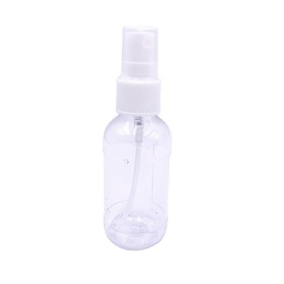 China Hand Saop Manufacturers Plastic PET Mist Plastic Spray Bottle Alcohol Bottle 60ml Cosmetic Spray Bottle for sale