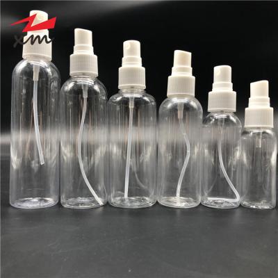 China Hand Saop In Stock Fast Delivery PET Plastic Spray Bottle Medicinal Fine Mist Spray Bottle 30-120ml Alcohol Spray Bottle for sale