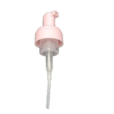 China Hand Saop In Running Hand Soap Dispenser Foamer Pump Foaming Cap 40/410 Pink Plastic Foam Pump for sale