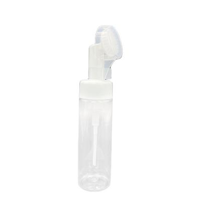 China Hot Selling E-Juice Emulsion 200ml Foam Pump Bottle With Facial Wash Silicone Brush for sale