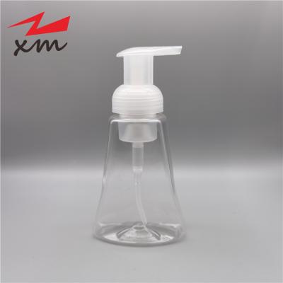 China New 40/400 Shape PETG Hand Wash Bottle Lotion Pump Bottle 250ml Foam Pump Cleaning Bottle for sale