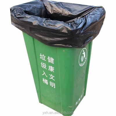 China Wholesale Cheap Biodegradable Black Garbage Bags Oversized Moisture Proof Factory Garbage Bags for sale