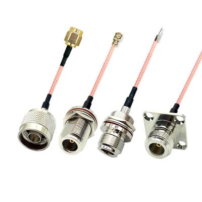 China 4G devices N male N Female To Ipex Ufl sma Rf Cable Assembly RG178 rear Front mount Bulkhead connector N type Pigtail Cable for sale