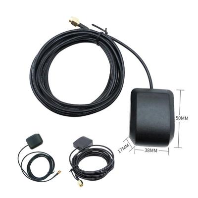 China Gps tracker/positioning device 28DBI GPS glonass GNSS LNA RG174 SMA FAKRA TS9 connector adhesive magnet magnetic mount active ceramic external GNSS antenna for sale