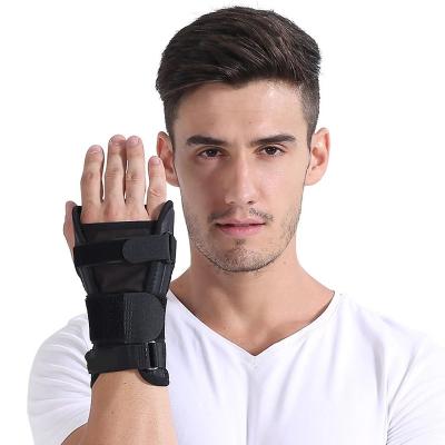 China Best Size Brace Durable Selling Breathable Adjustable Wrist Splint Fitted Wrist Support Brace With Steel Plate for sale