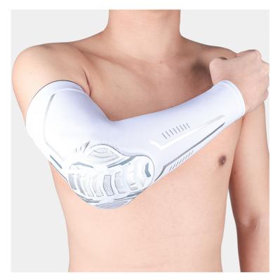 China Supply Custom New Design Protective Sport Basketball Arm Guard Honeycomb Long Tennis Elbow Anti-Collision Brace for sale